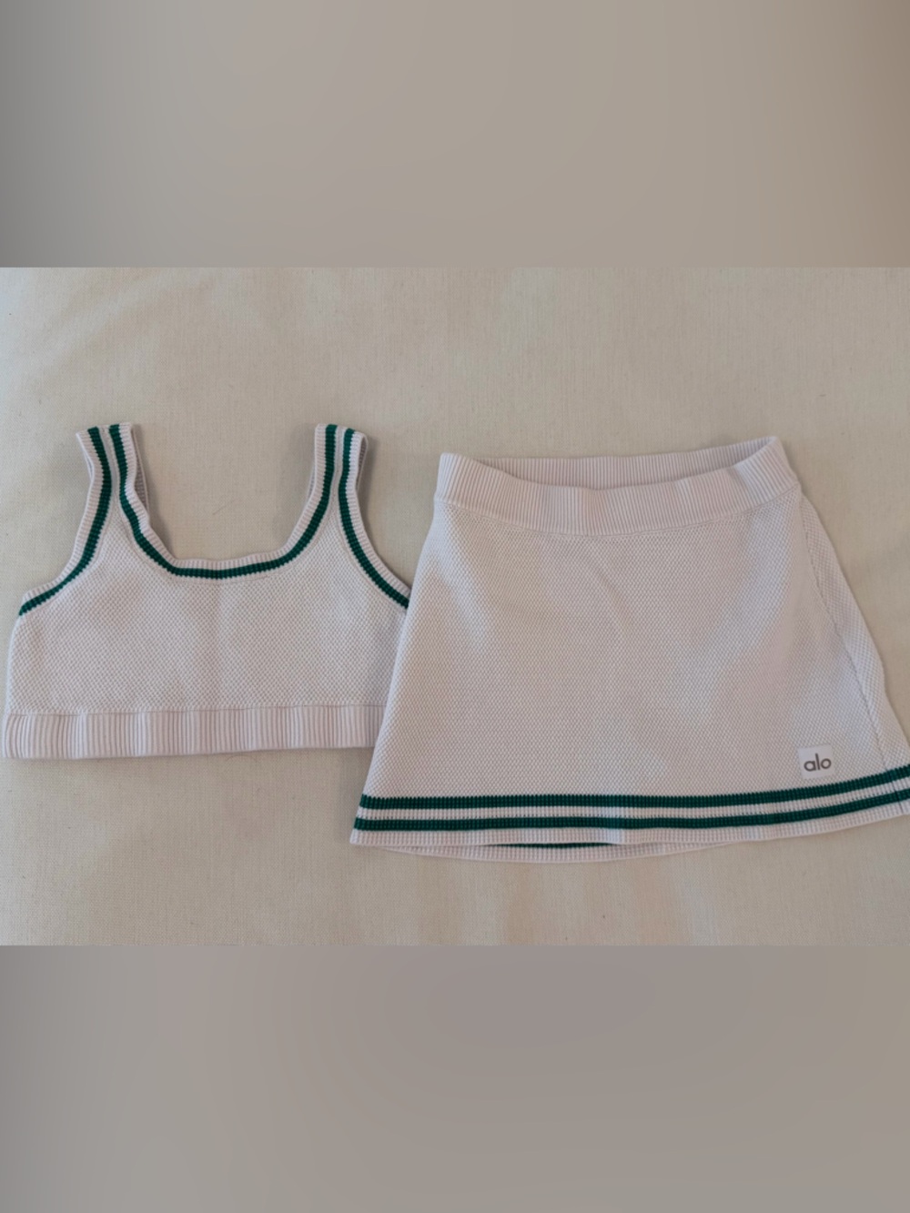 ALO WHITE Tennis Club SET